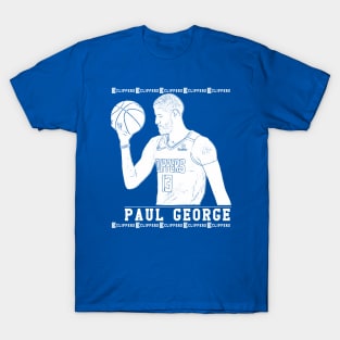 Paul george | White || Clippers T-Shirt